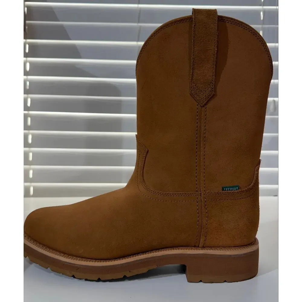 Tecovas The Rugged Roper Cowboy Boots Men's Size 11 D Cashew Roughout Leather